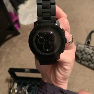 Black movado bold watch